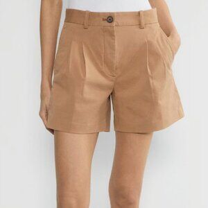 ARITZIA Chino Hi-rise Mid-thigh Pleated Short